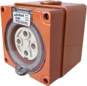 3 Phase 4 Round Pin Socket - 32Amp - RO
