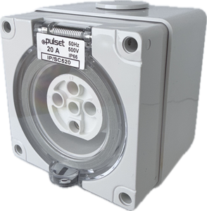 3 Phase 5 Round Pin Socket - 20Amp