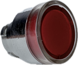 Push Button - Convex Red