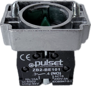 Push Button Contact and Metal Base N/O