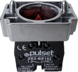 Push Button Contact and Metal Base N/C + N/C