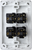 K Series 4 Gang Loaded Switch Plate (vertical)