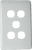 K Series 5 Gang Unloaded Switch Plates & Cover