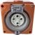 3 Phase 4 Round Pin Socket - 10Amp - RO