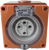 3 Phase 4 Round Pin Socket - 20Amp - RO