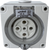 3 Phase 5 Round Pin Socket - 40Amp
