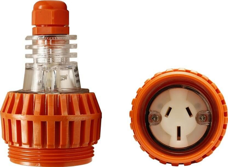 3 Flat Pin Extension Socket - 10Amp