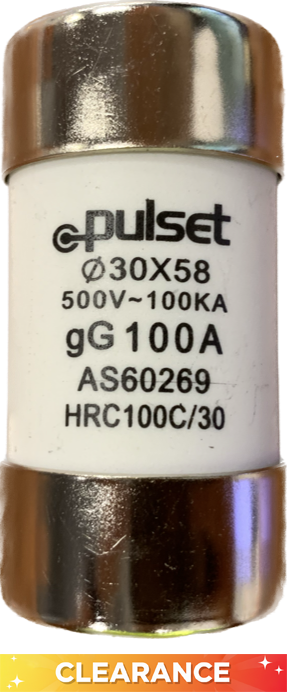 100A HRC Fuse Cartridge 30mm