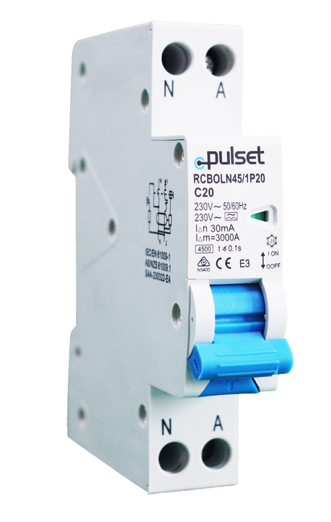 A TYPE RCBO 1P+N 4.5KA 30mA 32AMP