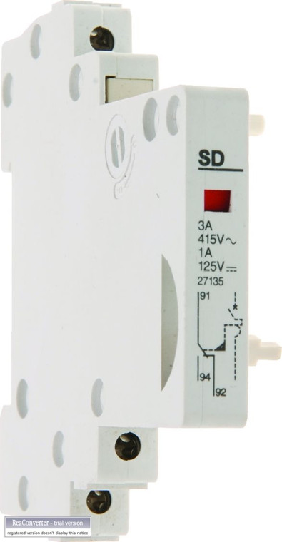 Normally Closed Auxiliary Contacts