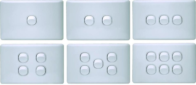 K Series 1 Gang Loaded Switch Plate (vertical)