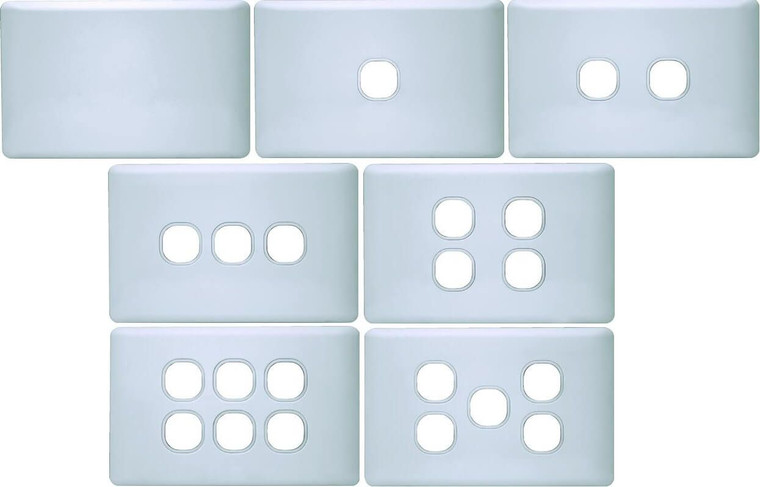 K Series 1 Gang Unloaded Switch Plates & Cover