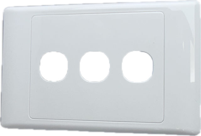 SL 3 Gang Unloaded Switch Plate