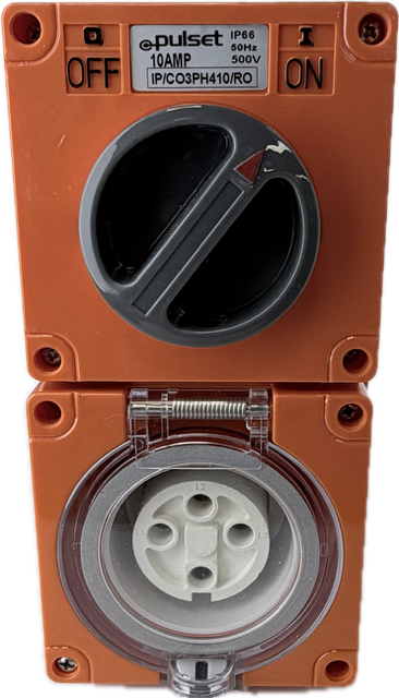 3 Phase 4 Round Pin Combo - 10Amp - RO