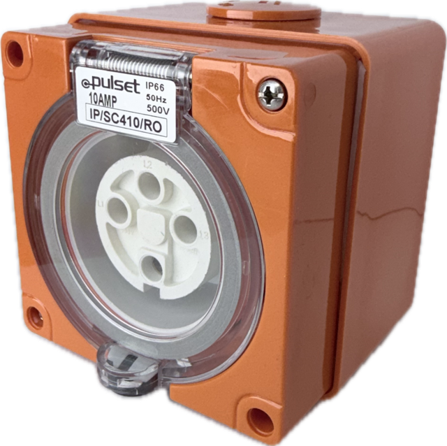 3 Phase 4 Round Pin Socket - 10Amp - RO