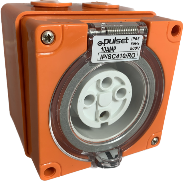 3 Phase 4 Round Pin Socket - 10Amp - RO