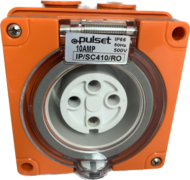 3 Phase 4 Round Pin Socket - 40Amp - RO