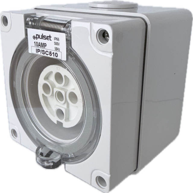 3 Phase 5 Round Pin Socket - 10Amp