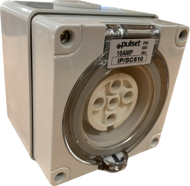 3 Phase 5 Round Pin Socket - 40Amp