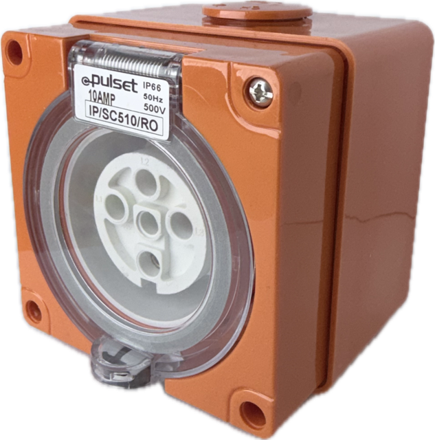 3 Phase 5 Round Pin Socket - 10Amp - RO