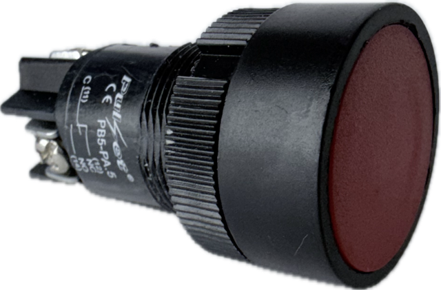 Push Button - Set SR N/O + N/C Red