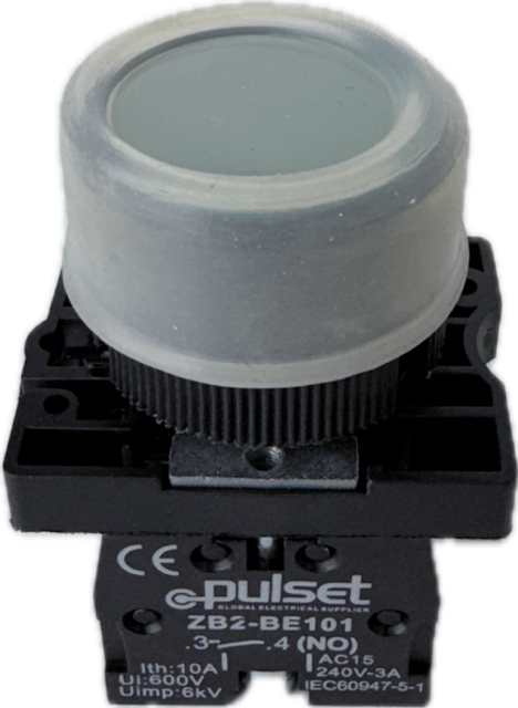 Push Button - Set Even T N/O Green