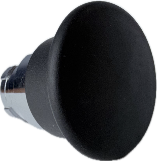 Push Button - Mushroom 40 Black