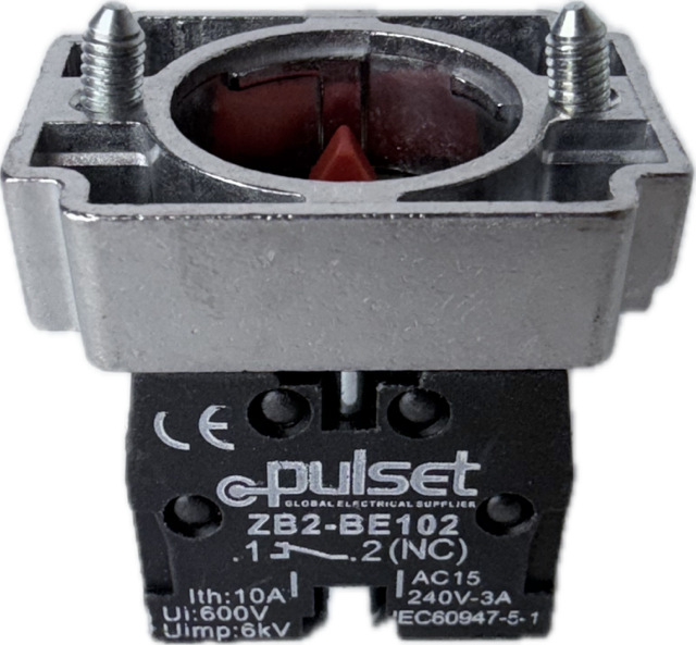 Push Button Contact and Metal Base N/C