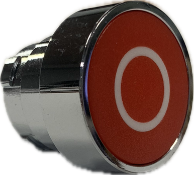 Push Button - Flush Red Button with O - Pulset Pty Ltd