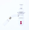 On Point Glass Round Bottom Splash Guard Ruby Terp 14mm Male 45 Degree Banger Box Set