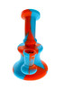 Silicone Water Pipe - Orange/Blue