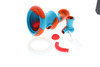 Silicone Water Pipe - Orange/Blue