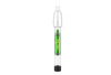 Metrix G-Pipe Glass Twisty Pipe with Water Bubbler Attachment - Green