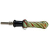 3.5" Slyme Multi Color Spiral Linework Nectar Pipe with 10M Titanium Tip