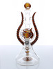 12" Conviction Glass Worked Beaker Water Pipe Red Swirl