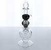 6" Conviction Glass Bong Green Colored Swirl - American Made Glass