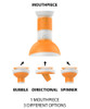 White Rhino Carb-It 3 in 1 Silicone Carb Cap: Glow Orange and White