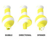 White Rhino Carb-It 3 in 1 Silicone Carb Cap: Glow Yellow and White