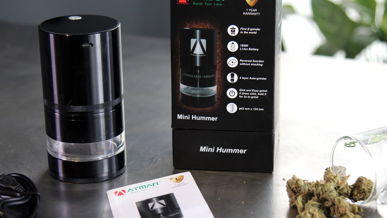 ATMAN ELECTRIC HERB GRINDER MINI HUMMER E-GRINDER 