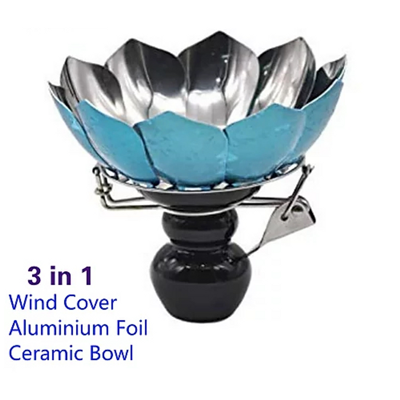 DADODA Ceramic Shisha Hookah Bowl Hookah Head Shisha Charcoal Holder For  Chicha Narguile Accessories (BABY BLUE) 
