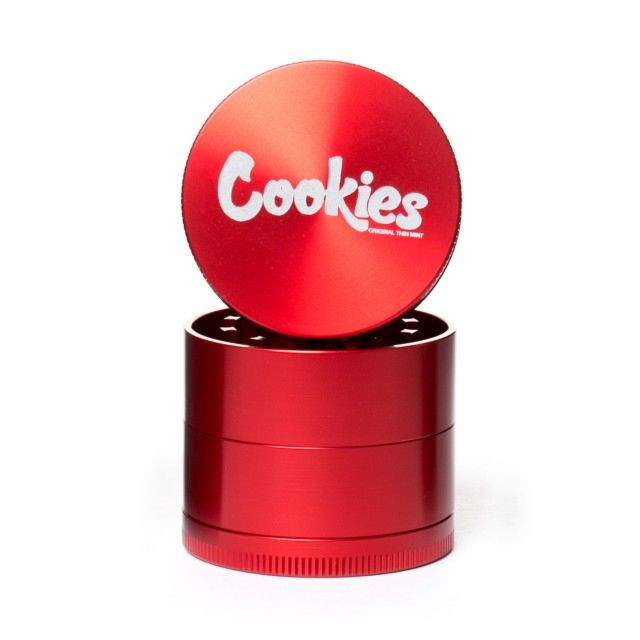 Cookies Large 4 Level Grinder 62mm Red - HookahTown.com