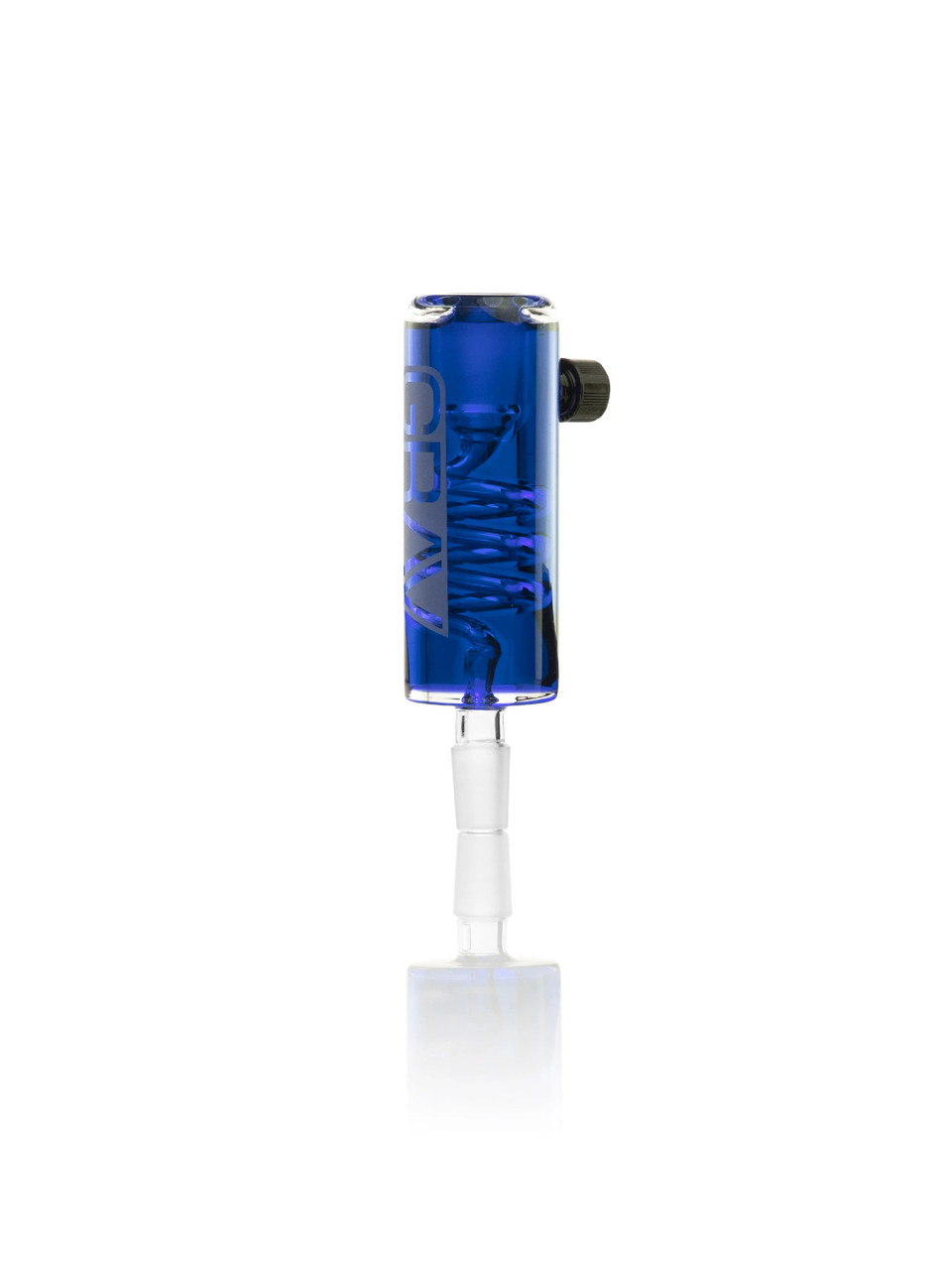 GRAV 14mm Glycerin Chiller Attachment Blue - HookahTown.com GRAV 14mm Glycerin Chiller Attachment Blue - HookahTown.com