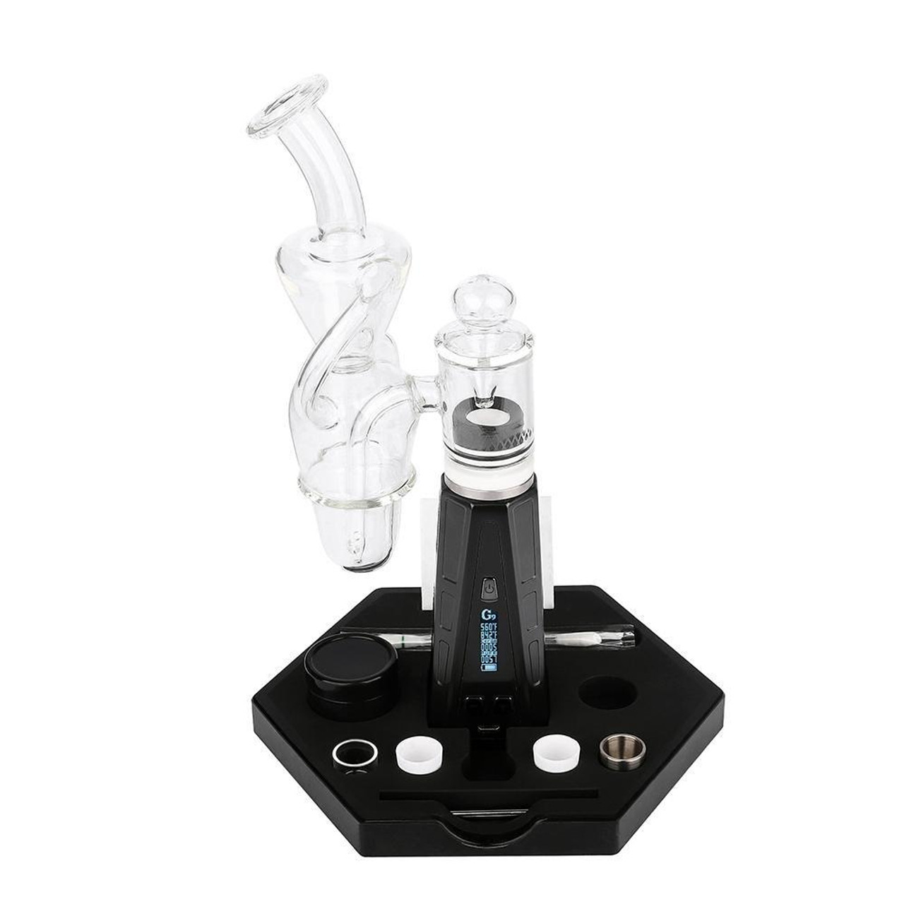 High Five Micro E-Nail Starter Kit: Cloud Cover FTK Recycler Rig with 30mm  Quartz E-