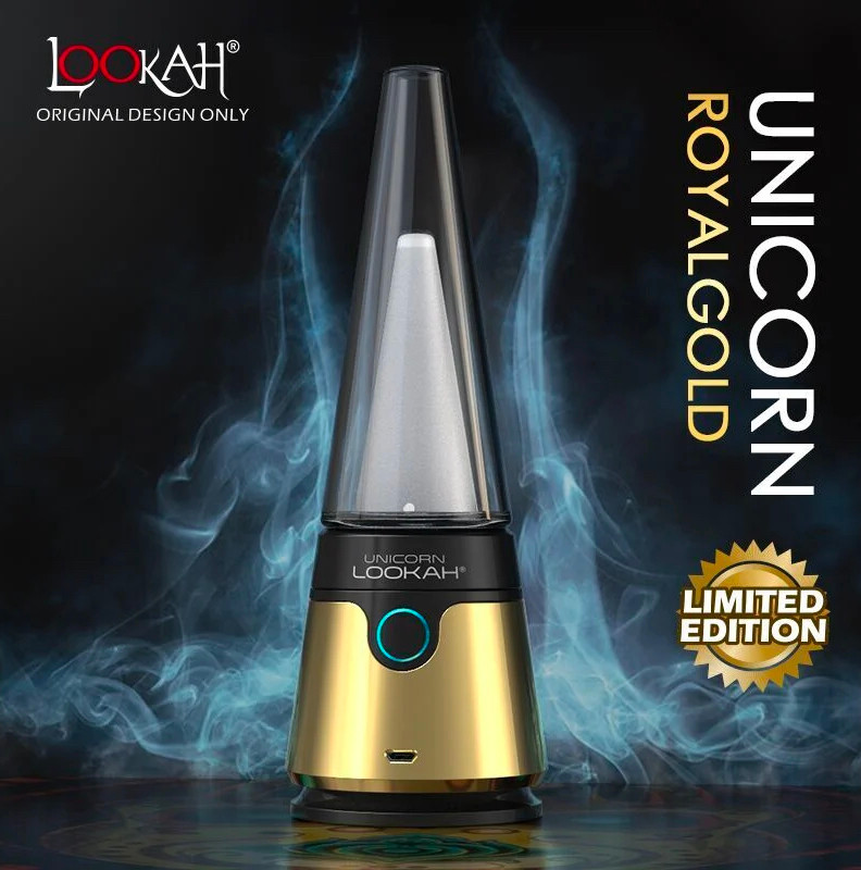 Lookah Unicorn Portable Electric Dab Rig - Limited Edition Gold