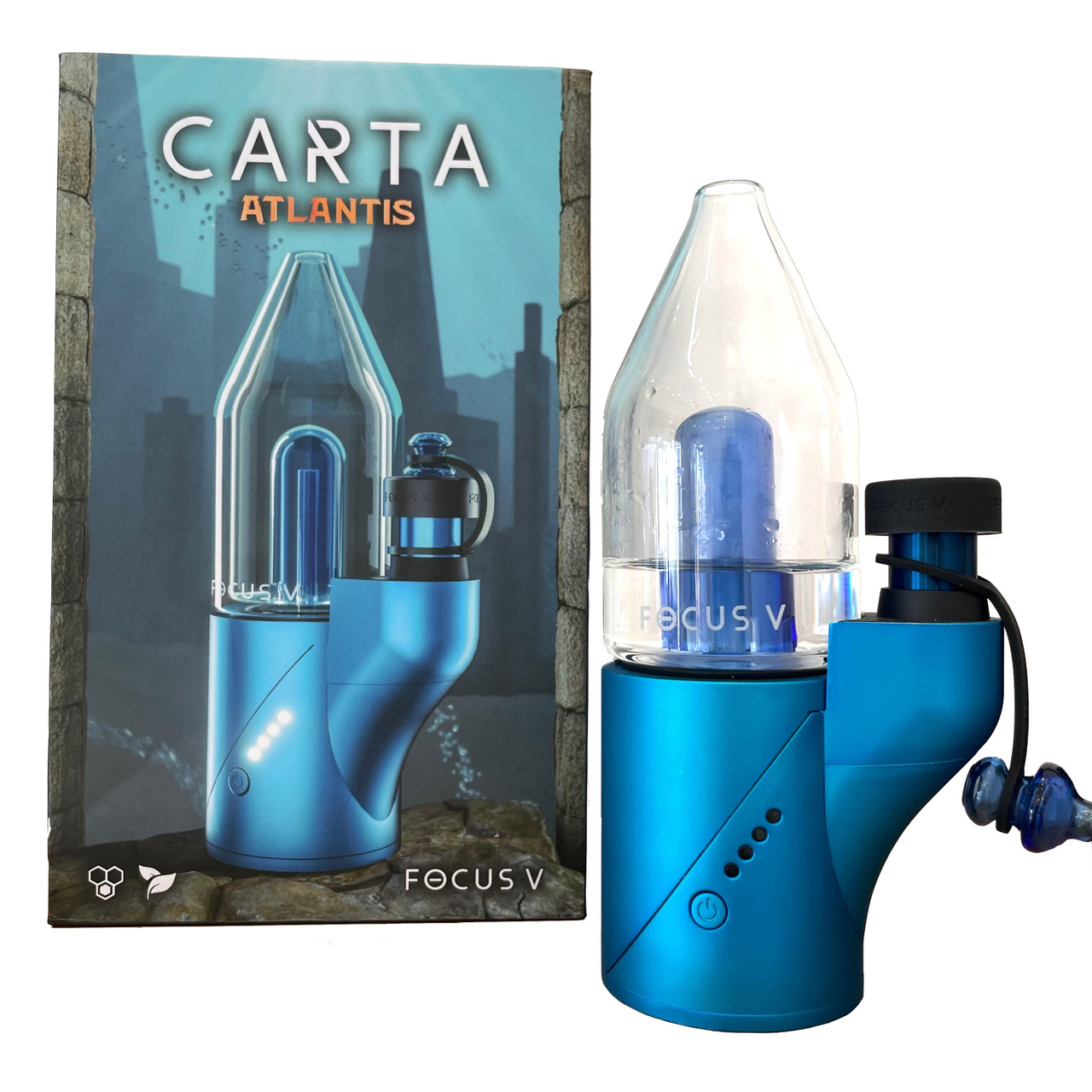 Focus V2 Carta Atlantis 2 in 1 Dry Herb/Wax Vape Rig Kit: Limited