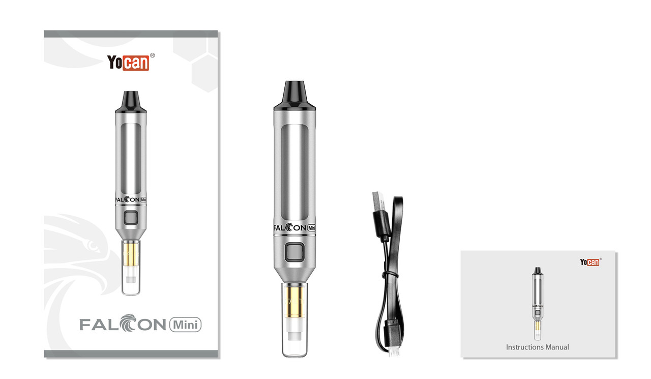 FALCON MINIボイラー&アイロン YoCan Falcon Mini: Black - Electric Nectar Collector - HookahTown.com