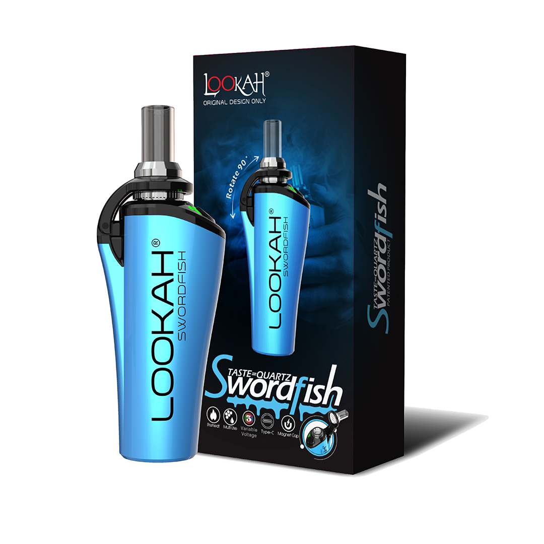 Lookah Swordfish Blue: Easy Load Dab Pen - HookahTown.com