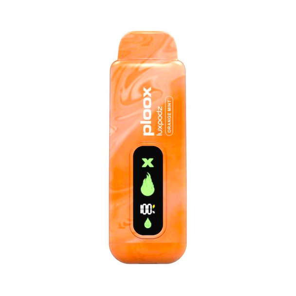 Ploox Hookah Pen: Orange Mint - Nicotine Free 15000 Puffs - HookahTown.com Ploox Hookah Pen: Orange Mint - Nicotine Free 15000 Puffs - HookahTown.com