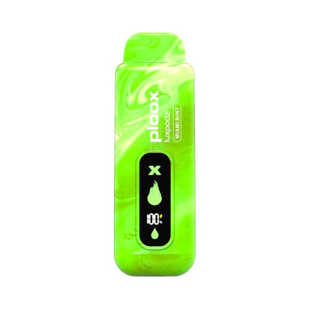 Ploox Hookah Pen: Miami Mint - Nicotine Free 15000 Puffs - HookahTown.com