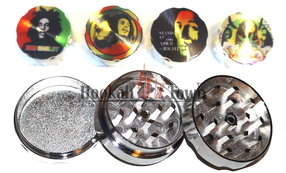 Bob Marley Medium Metal Grinder - HookahTown.com
